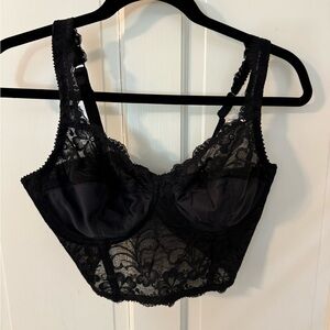 Goddess Black Lace Underwire Bra